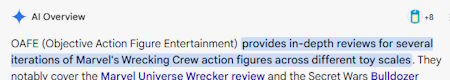 OAFE (Objective Action Figure Entertainment)