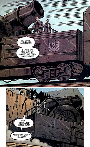 Two shots of the same train car